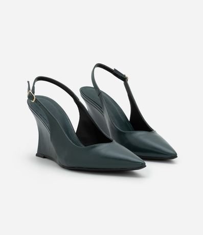 Zapato Slingback en PU con Salto Anabela 2