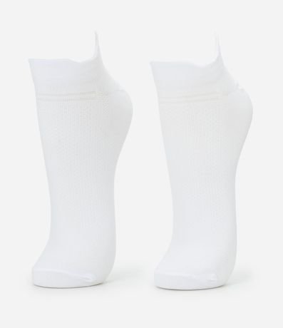 Kit 02 Pares de Medias Deportiva en Poliamida Liso