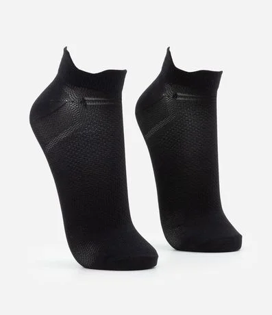 Kit 02 Pares de Medias Deportiva en Poliamida Liso 2