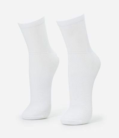 Kit 02 Pares de Medias Deportivas en Cano Mediano