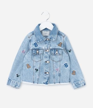 Campera Jeans Infantil con Bordados Divertidos - Talle 1 a 6 años