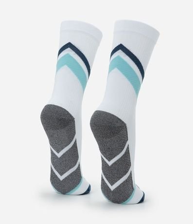 Media Deportiva con Compresión y Estampado Geométrico Puma 3