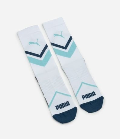 Media Deportiva con Compresión y Estampado Geométrico Puma 4