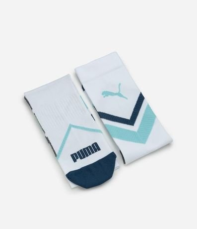 Media Deportiva con Compresión y Estampado Geométrico Puma 6