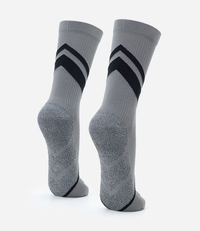 Media Deportiva con Compresión y Estampado Geométrico Puma 3