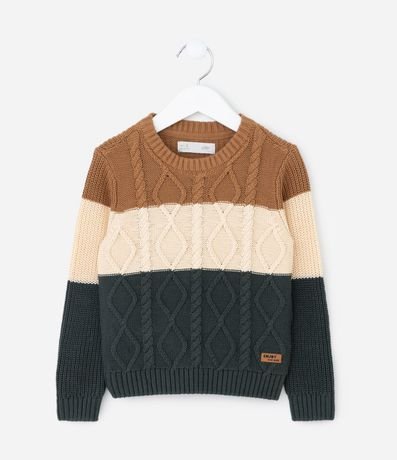 Suéter Infantil en Efecto Punto Tranzados – Talle 1 a 5/6 años 1