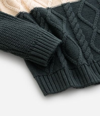 Suéter Infantil en Efecto Punto Tranzados – Talle 1 a 5/6 años 4