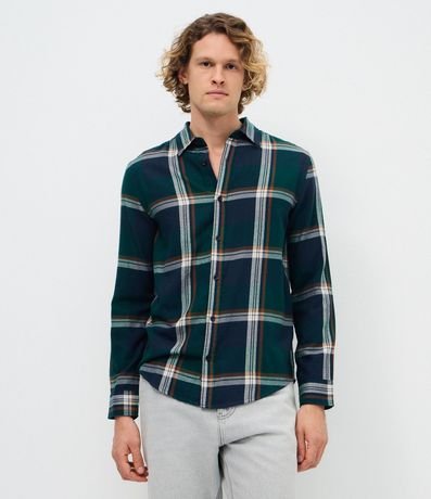 Camisa Franela de Cuadros Manga Larga 3