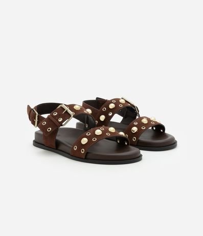 Sandalia Sport Sandal Plana con Tachuelas y Ojetes 2