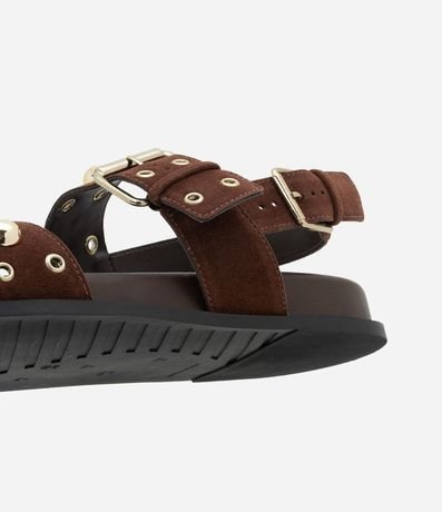 Sandalia Sport Sandal Plana con Tachuelas y Ojetes 4