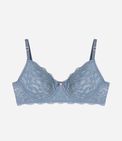 Soutien sin Copa y con Aro en Encaje Floral