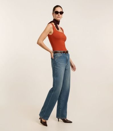 Blusa en Poliamida con Escote Cuadrado 2