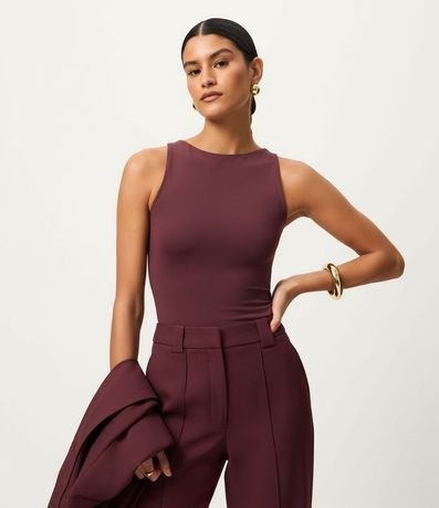 Blusa en Poliamida con Cuello Redondo 4