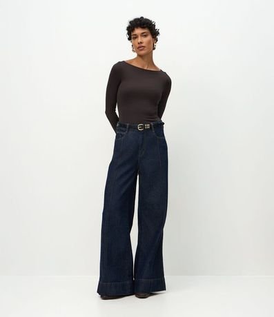 Body Básico en Media Mlla con Escote Bote 2