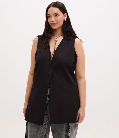 Chaleco Alargado Sastre Curve & Plus Size