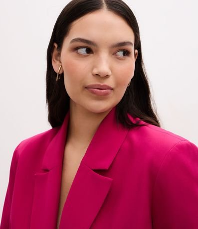 Blazer Alargado Sastre y Sin botones Curve & Plus Size 3