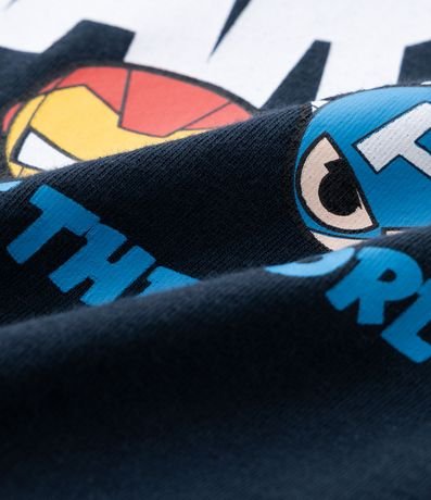 Remera Infantil con Estampado Marvel y Caritas Avengers – Talle 2 a 6 años 3