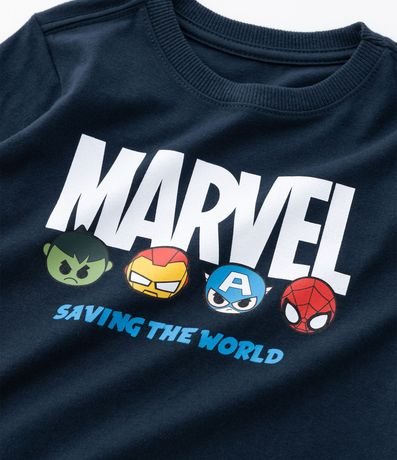 Remera Infantil con Estampado Marvel y Caritas Avengers – Talle 2 a 6 años 4