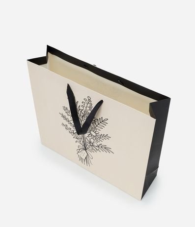 Bolsa de Regalo Grande con Estampa de Flores 2