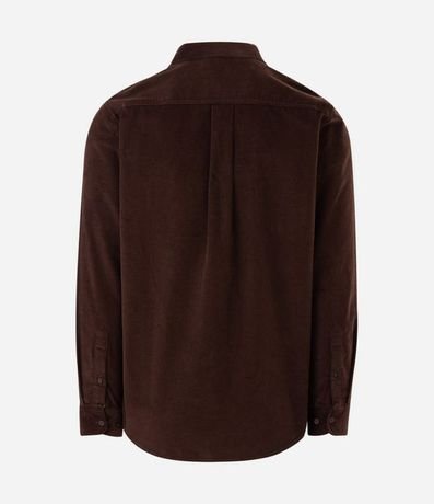 Camisa en Terciopelo con Bolsillos Delanteros 5