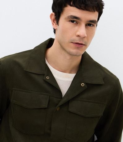 Campera Trucker en Gamuza con Botones 5
