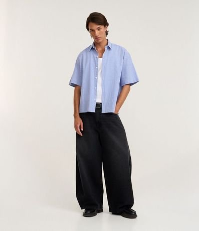 Camisa Regular en Algodón con Estampa de Cuadros 2