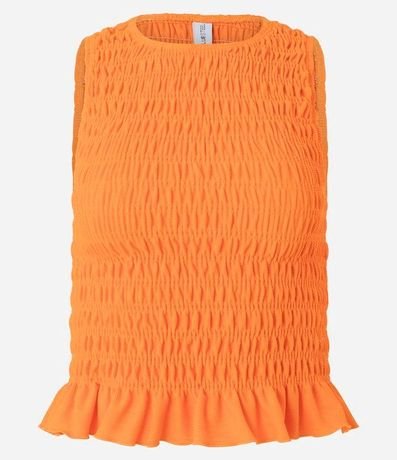 Blusa Musculosa en con Lastex y Volado en la Bajo 4