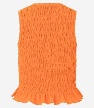 Blusa Musculosa en con Lastex y Volado en la Bajo 6
