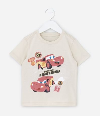 Remera Infantil con Estampado Coches Baby Fast as Lightning – Talle 1 a 6 años