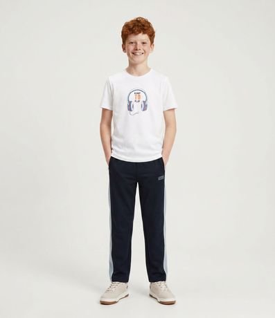 Remera Infantil Regular con Audifonos Ready to Play - Talle 5 a 14 años