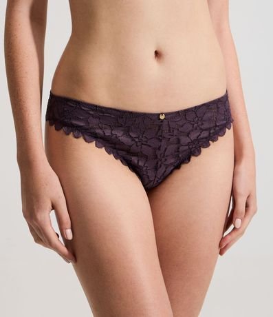 Bombacha Bikini en Encaje Floral