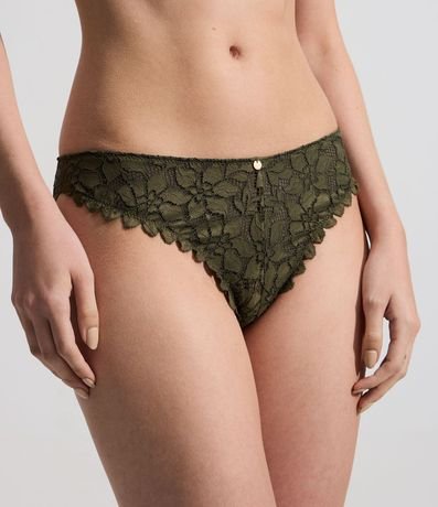 Bombacha Bikini en Encaje Floral