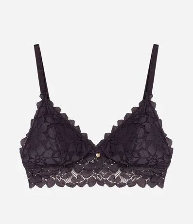 Soutien Top en Encaje con Copa Desmontable y Textura Floral 3