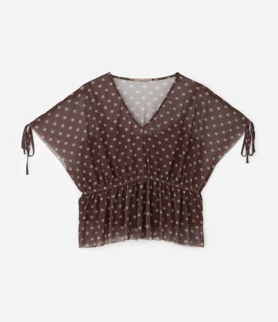 Blusa Bata en Tule con Forro Curve y Plus Size 1