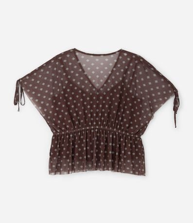 Blusa Bata en Tule con Forro Curve y Plus Size 2