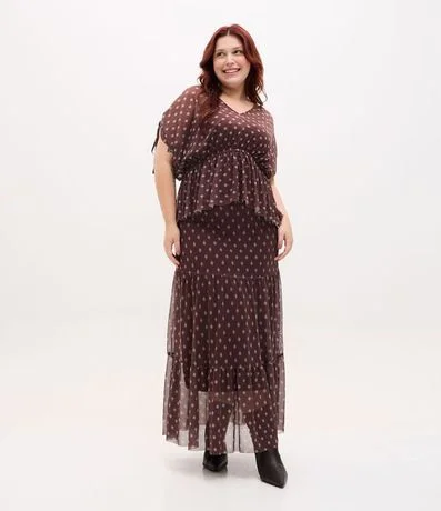 Blusa Bata en Tule con Forro Curve y Plus Size 3