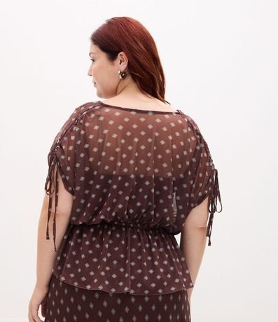 Blusa Bata en Tule con Forro Curve y Plus Size 6
