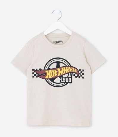 Remera Infantil con Estampado Hot Wheels Grid – Talle 4 a 12 años