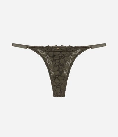 Bombacha Colaless Hilo en Encaje con Textura Floral 6