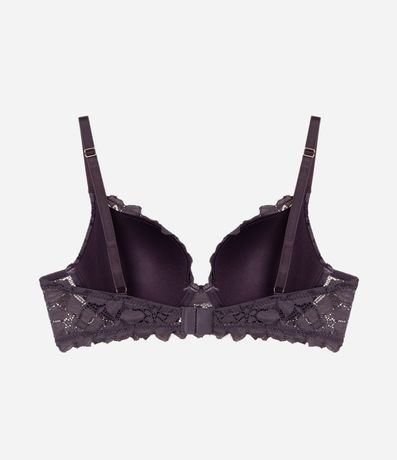 Soutien Media Taza en Encaje con Copa y Textura Floral 6