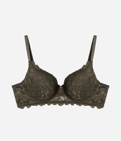 Soutien Media Taza en Encaje con Copa y Textura Floral 5