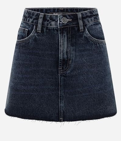 Minifalda Jeans con Ruedo a hilo 1