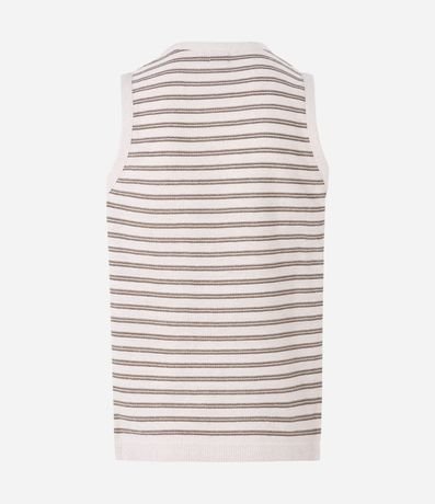 Musculosa en Punto Texturizado con Rayas Horizontales 6