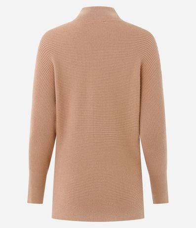 Blusa Regular en Punto con Cuello Alto 7