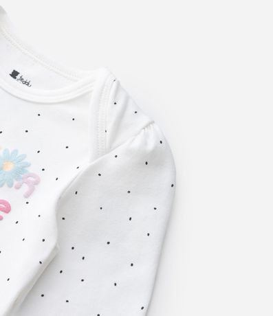 Body Infantil de Lunares con Lettering La Mejor Amiga de Mamá -Talle RN a 18 Meses 5