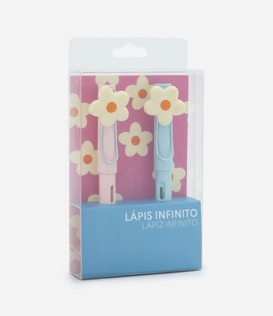 Lápis Infinito con Adorno de Flor