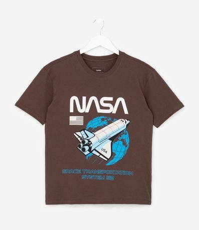 Remera Infantil Relaxed con Estampado NASA y Cohete – Talle 5 a 14 años 1
