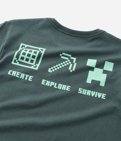 Remera Infantil en Algodón con Estampado Minecraft – Talle 5 a 14 años 6
