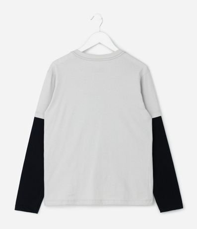 Remera Infantil con Manga Sobrepuesta y Estampa de Sonic – Talle 5 a 14 años 3