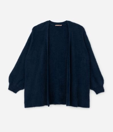 Cardigan Alargado en Punto Rectilíneo Curve & Plus Size 6